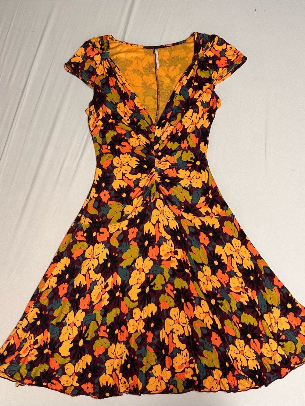 Free People Key To Your Heart Floral Midi Dress
